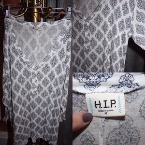 H.I.P patterned shirt